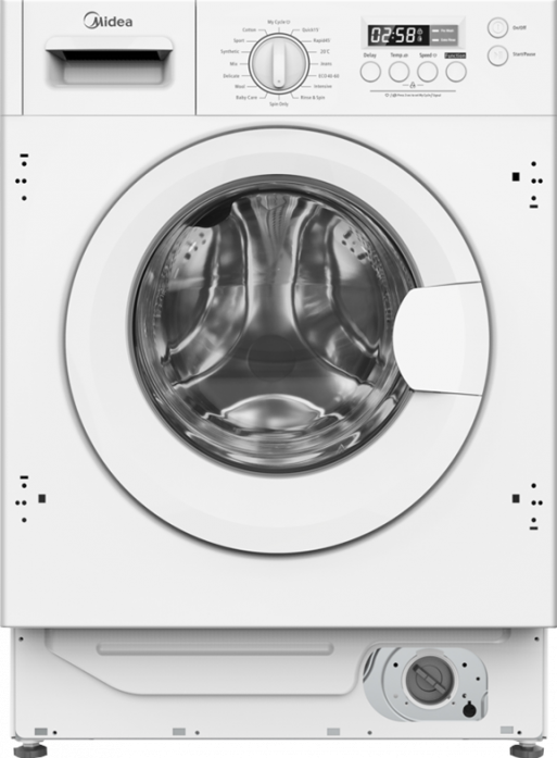 Встраиваемая стиральная машина Midea MFGLW80B/W